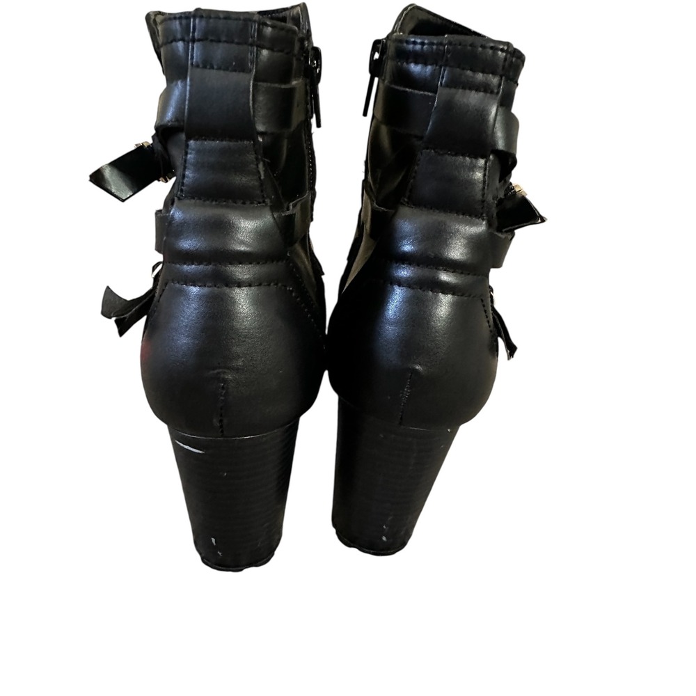 Liz Claiborne Black Ankle Boots Size 9.5 - Picture 3 of 5